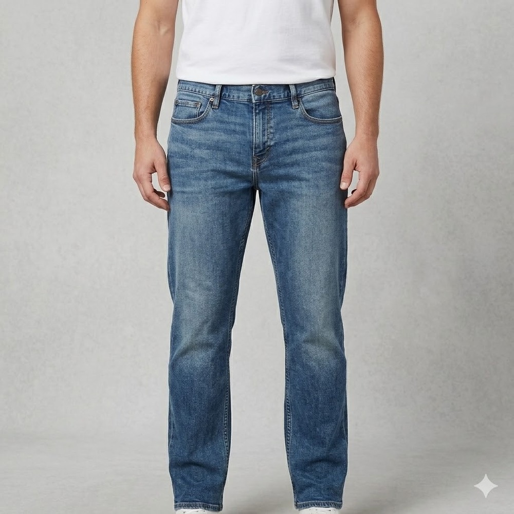 Banana‎ Republic Legacy Straight Fit Men's Medium Wash Blue Jeans 38x30